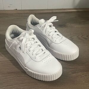 Puma Classic White Lace-Up Sneakers
